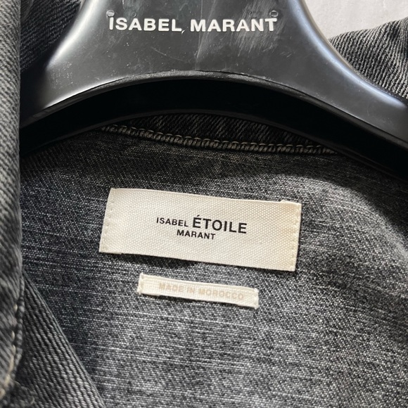 Isabel Marant Etoile Harmon Jacket. Grey denim. Size 36. - Picture 3 of 6